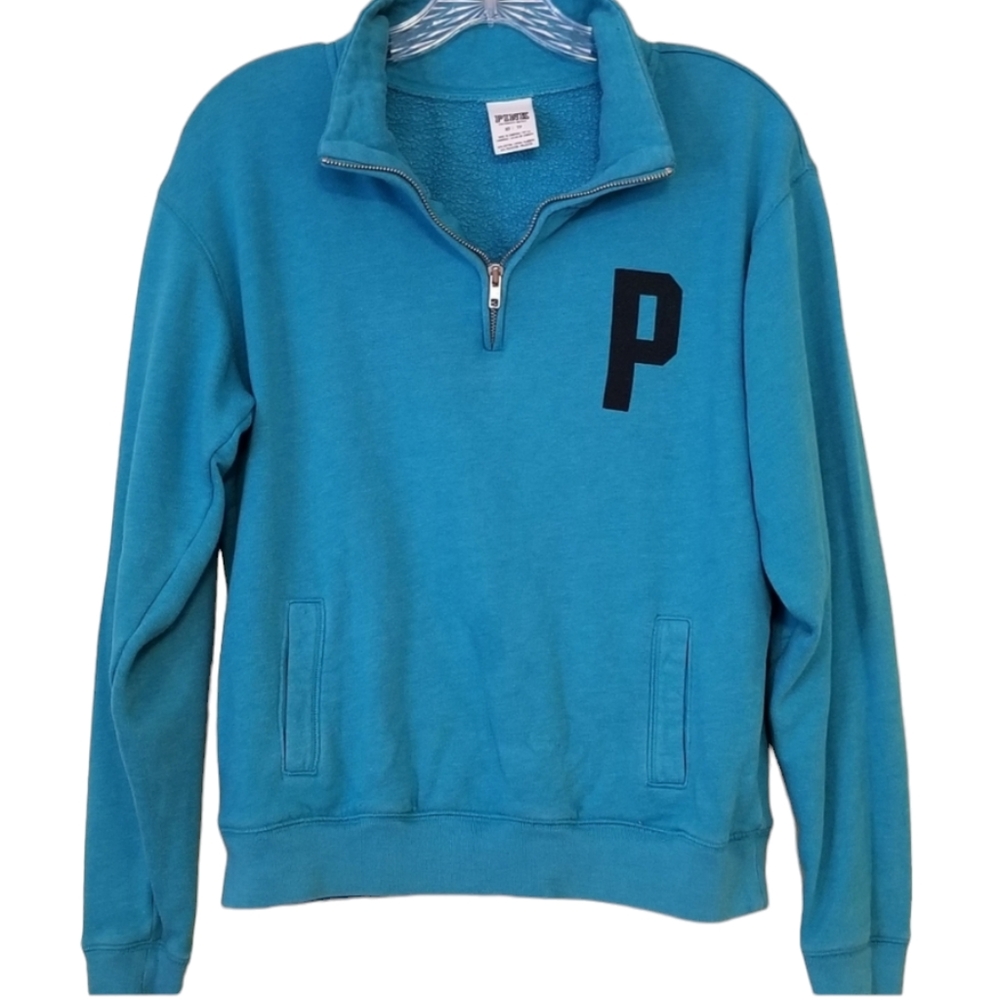 VICTORIAS SECRET PINK | TEAL SWEATSHIRT, SZ XS